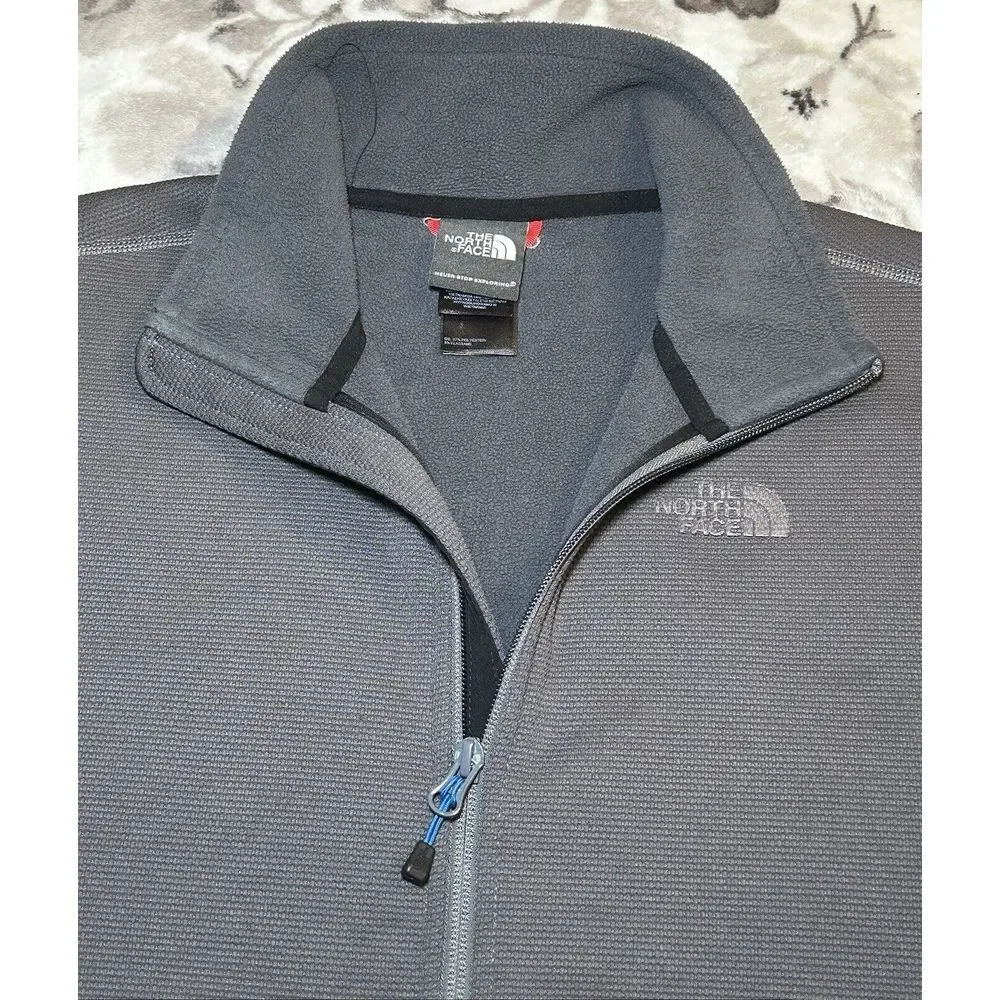 The North Face Men's Medium Full Zip Millerton‎ Gray/ Black Jacket